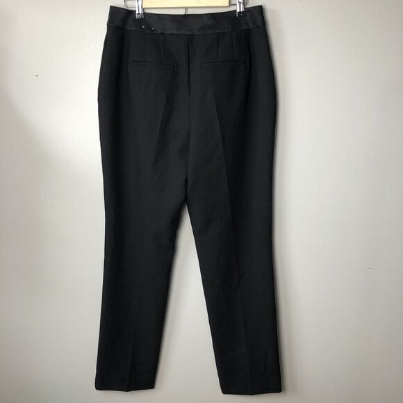 White House Black Market Dress Pants Womens 10 Long Pleated Straight Leg Career - Picture 4 of 15